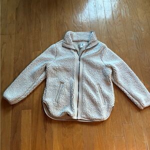 American Eagle Outfitters Cream Sherpa teddy Jacket